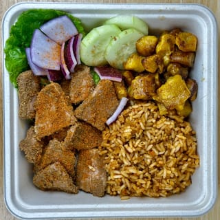Steak Suya Plate Combo